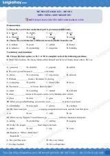 Đề thi giữa kì 1 Tiếng Anh 7 Right on! - Đề số 2